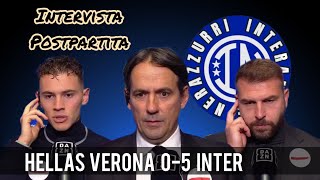 Intervista postpartita Hellas Verona 05 Inter Asllani Thuram Correa Inzaghi P Zanetti [upl. by Lamb860]