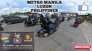 Metro manila Luzon Philippines riding around with CAVITE HOG CHAPTER [upl. by Refinneg849]