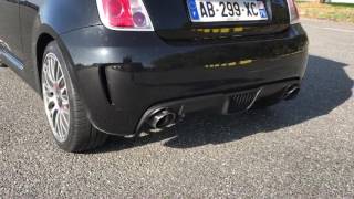 Abarth 500 bombardone 20  downpipe exhaust sound [upl. by Dorreg]