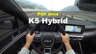 2023 KIA K5 20 Hybrid FWD POV drive [upl. by Buhler370]