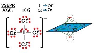 Chemistry  Molecular Structure 115 of 45 Basic Shapes  Predict the Shape of ICl4 [upl. by Llerol353]