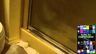 How To Clean Shower Or Tub Doors Plus An Old Trick For Keeping Them Shiny Clear [upl. by Barrus]