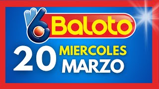 Resultados del BALOTO REVANCHA del MIERCOLES 20 de marzo de 2024 💫✅💰 [upl. by Araik438]