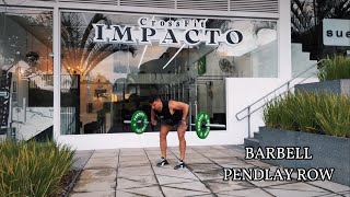 BARBELL PENDLAY ROW  IMPACT PERFORMANCE [upl. by Curt]