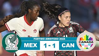 Mexico Femenil vs Canada 11 Resumen Goles 2024 [upl. by Yramesor450]