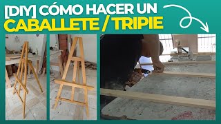 DIY Como hacer un Caballete  Tripie con Madera de PINO  Carpinteria Fácil [upl. by Boynton]