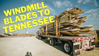 Flatbed Trucking  Windmill Blades down to Tennessee [upl. by Nyrok436]