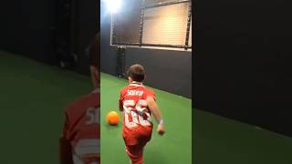 Scoring a Goal Vs Robokeeper football soccer goalfootball goal footballchallenge goalgoal fun [upl. by Lil]