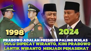 MOMEN PRESIDEN PRABOWO SUBIANTO ANGKAT WIRANTO JADI PENASEHAT BIDANG POLITIK DAN KEAMANAN [upl. by Aehtela105]