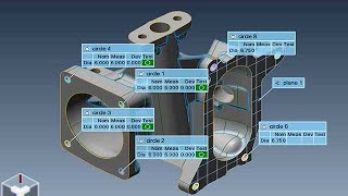 How to import CAD model and Taking Features for Measurement in Polyworks software tutorial [upl. by Anagnos]