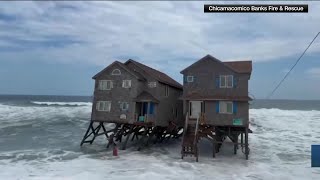 WATCH Rodanthe North Carolina home collapses [upl. by Eliak637]