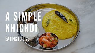 How to Make a Simple Khichdi  A Pressure Cooker Recipe [upl. by Enilatan]