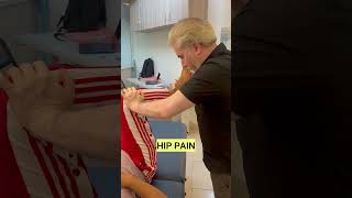 Hip adjustment for hip pain relief by Dr Sudarshans chiropractic treatment [upl. by Namreg]