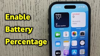 How To Enable Battery Percentage in iPhone [upl. by Dnalerb]