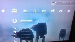 Star Wars ATATs PS3 Dynamic Theme [upl. by Aket]