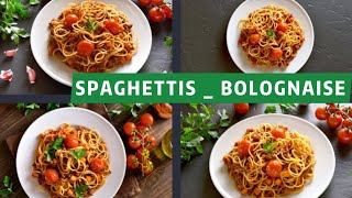 UNE RECETTE SIMPLE ET RAPIDE spaghettis bolognaise [upl. by Nievelt]