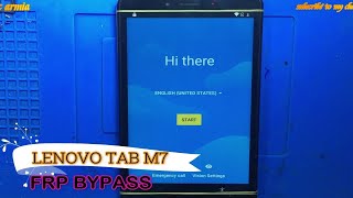 LENOVO M7  TB7305X  FRP BYPASS  YOUTUBE UPDATED PROBLEM SOLUTION [upl. by Cacka]