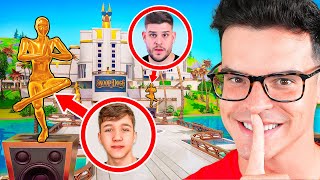 ¡Escondite EXTREMO con Youtubers de Fortnite 😱 [upl. by Annahavas]