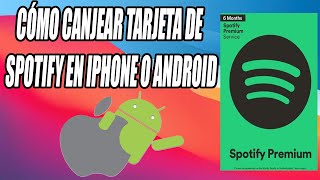 Cómo CANJEAR TARJETA de Spotify en iPhone 2024 [upl. by Troc]