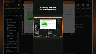 Windows Formatting a Removable Storage Device [upl. by Cerell]