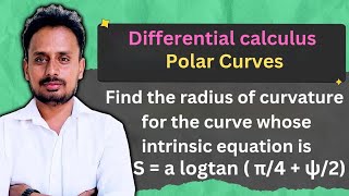 Expression for Radius of Curvature in Polar Curves Examples 1  Engineering Mathematics [upl. by Esemaj810]