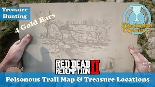 The Poisonous Trail Map amp Treasure Locations  Red Dead Redemption 2 [upl. by Boony248]