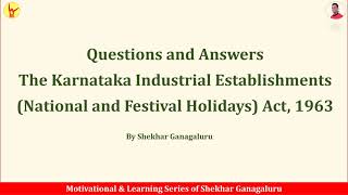 FAQ  NATIONAL AND FESTIVAL HOLIDAYS IN KARNATAKA [upl. by Nnailuj]