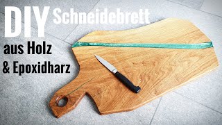 Tutorial Ein Schneidebrett aus Holz und Epoxidharz selber bauen [upl. by Rianon162]