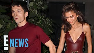 Superhero Boyfriend Tom Holland RESCUES Zendaya From Swarm of Paparazzi  E News [upl. by Carmencita]