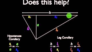 Corollaries to the Right Triangle Altitude Theorem [upl. by Ignacia]