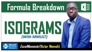 Excel formula challenges  Isograms with MMULT [upl. by Maer]