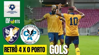 RETRÔ X PORTO Campeonato pernambucano 2024 Gols do jogo [upl. by Dlorag16]