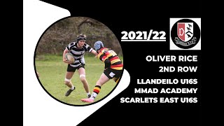 LLANDEILO U16s 202122  OLIVER RICE  2ND ROW [upl. by Arracot550]