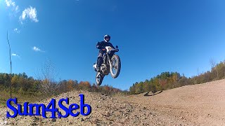 Jumps and donuts off road on Suzuki DR650 ¦ Sum4Seb [upl. by Flss]