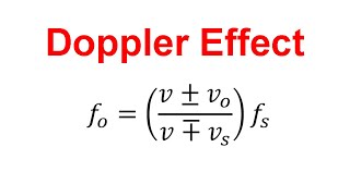 How to Solve Doppler Effect Problems in Physics [upl. by Eirehc]