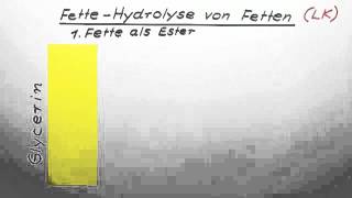 Hydrolyse von Fetten LK  Chemie  Organische Chemie [upl. by Aicenev]