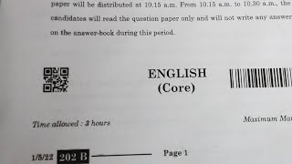 class 12 English set 2 CBSE board exam paper 202324  english paper answer key 2024 class12 [upl. by Coplin]