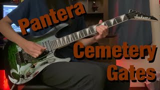 Pantera  Cemetery Gates Guitar Solo Cover [upl. by Imef]