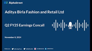 Aditya Birla Fashion and Retail Ltd Q2 FY202425 Earnings Conference Call [upl. by Rupert]