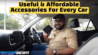 7 MUSTHAVE Accessories For Your Car  Useful amp Affordable  MotorBeam [upl. by Grobe73]