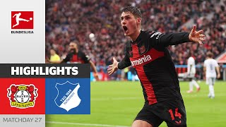 Another CRAZY Leverkusen Comeback  Leverkusen  Hoffenheim 21  Highlights  MD 27 – BL 2324 [upl. by Brander]