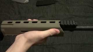 Unboxing amp Installation Magpul FDE MOE MidLength Handguard [upl. by Kalasky469]