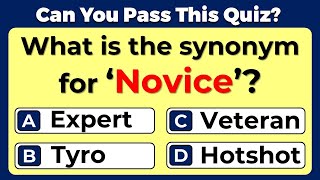 Synonyms Quiz CAN YOU SCORE 2020 ON THIS QUIZ 13 [upl. by Etnemelc]