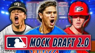 2024 MLB Mock Draft 20 Where Will Travis Bazzana Jac Caglianone Charlie Condon amp Chase Burns Go [upl. by Juliann]