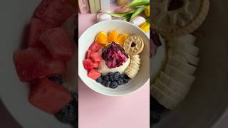 Make dessert with me asmr food asmrfood satisfying healthyfood breakfast shorts fruit [upl. by Philender]