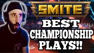 SMITE TOP PLAYS FROM SPL WORLD CHAMPIONSHIPS REACTION [upl. by Orel]