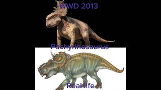 Walking with Dinosaurs the movie and Real life comparation  Prehistoric Creatures [upl. by Atinwahs897]