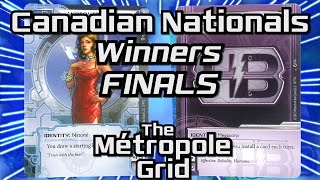 Netrunner Canadian Nationals 2016 Winners Bracket  Finals [upl. by Noremak]