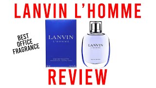 LANVIN LHOMME REVIEW [upl. by Annohsal893]