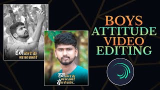 Boys Attitude Status Video Editing  Alight Motion Video Editing  EDITOR SOHAN 30 [upl. by Amalia]